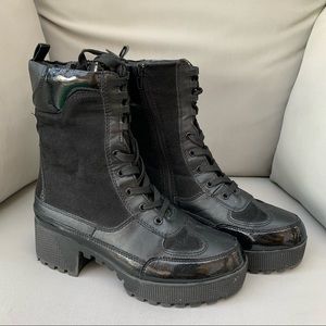 platform combat boots